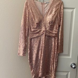 Rose gold dress